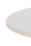 Stolik kawowy Santorini 70cm biały ceramiczny/ czarny - ACTONA