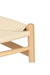 Krzesło Wicker Naturalne Naturalne inspi rowane Wishbone - D2 DESIGN