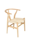 Krzesło Wicker Naturalne Naturalne inspi rowane Wishbone - D2 DESIGN