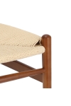 Krzesło Wicker Naturalne brązowe cieme i nspirowane Wishbone - D2 DESIGN