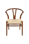 Krzesło Wicker Naturalne brązowe cieme i nspirowane Wishbone - D2 DESIGN