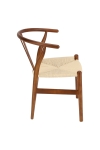 Krzesło Wicker Naturalne brązowe cieme i nspirowane Wishbone - D2 DESIGN