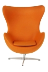 Fotel Jajo pomarańczowy kaszmir 11 Premium - D2 DESIGN