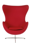 Fotel Jajo czerwony kaszmir 24 Premium - D2 DESIGN