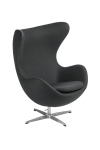 Fotel Jajo szary ciemny kaszmir 41 Premium - D2 DESIGN