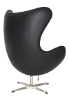 Fotel Jajo czarna skóra 06 Premium - D2 DESIGN