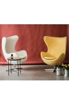 Fotel Jajo biała skóra 01 Premium - D2 DESIGN