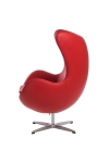 Fotel Jajo czerwona skóra 65 Premium - D2 DESIGN