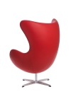 Fotel Jajo czerwona skóra 65 Premium - D2 DESIGN