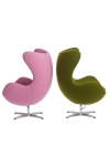 Fotel Jajo kaszmir zielony jasny 40 Premium - D2 DESIGN
