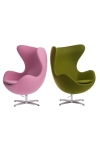 Fotel Jajo kaszmir zielony jasny 40 Premium - D2 DESIGN