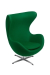 Fotel Jajo kaszmir zielony ciemny 45 Pre mium - D2 DESIGN