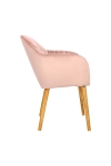 Krzesło Emilia Velvet dusty rose - ACTONA
