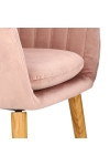 Krzesło Emilia Velvet dusty rose - ACTONA