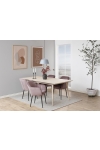 Krzesło Emilia Velvet dusty rose/black - ACTONA