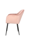 Krzesło Emilia Velvet dusty rose/black - ACTONA