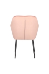 Krzesło Emilia Velvet dusty rose/black - ACTONA