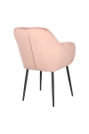Krzesło Emilia Velvet dusty rose/black - ACTONA