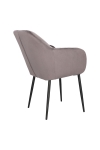 Krzesło Emilia Velvet dark grey/black - ACTONA