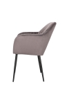 Krzesło Emilia Velvet dark grey/black - ACTONA