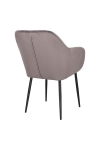 Krzesło Emilia Velvet dark grey/black - ACTONA