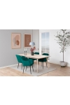 Krzesło Emilia Velvet bottle green/black - ACTONA