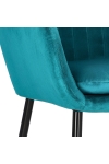 Krzesło Emilia Velvet bottle green/black - ACTONA