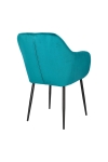 Krzesło Emilia Velvet bottle green/black - ACTONA