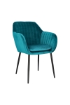 Krzesło Emilia Velvet bottle green/black - ACTONA