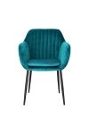 Krzesło Emilia Velvet bottle green/black - ACTONA