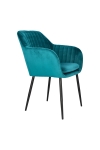 Krzesło Emilia Velvet bottle green/black - ACTONA
