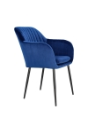 Krzesło Emilia Velvet deep blue/black - ACTONA