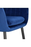 Krzesło Emilia Velvet deep blue/black - ACTONA