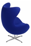 Fotel Jajo atramentowy kaszmir 27 Premium - D2 DESIGN