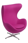 Fotel Jajo amarantowy kaszmir 39 Premium - D2 DESIGN