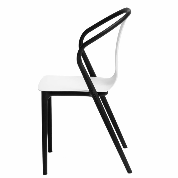 Krzesło Bella czarne/białe - D2 DESIGN