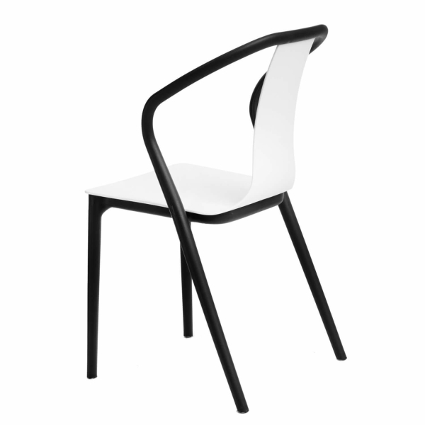 Krzesło Bella czarne/białe - D2 DESIGN
