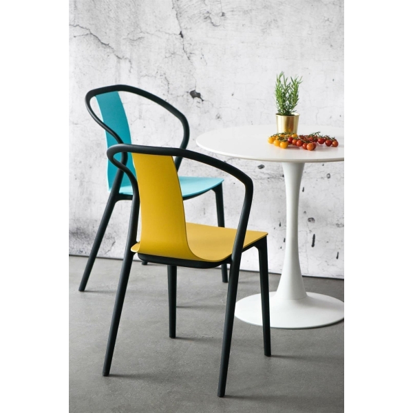 Krzesło Bella czarne/białe - D2 DESIGN