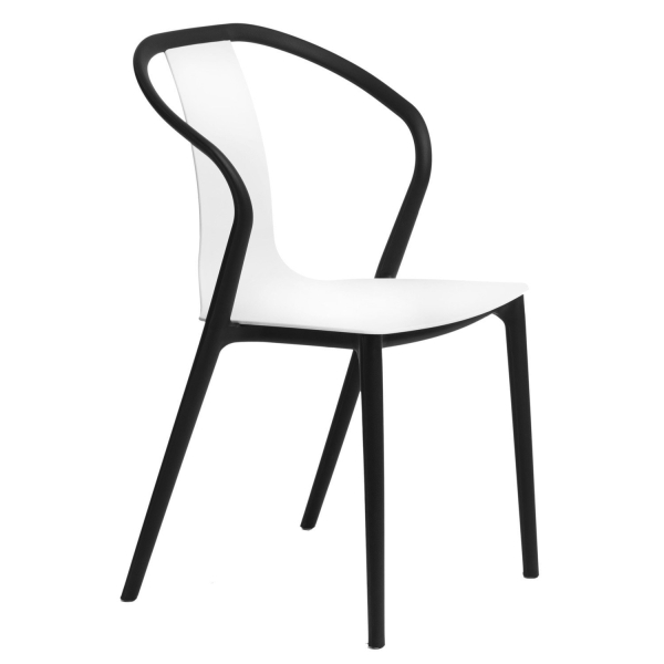 Krzesło Bella czarne/białe - D2 DESIGN