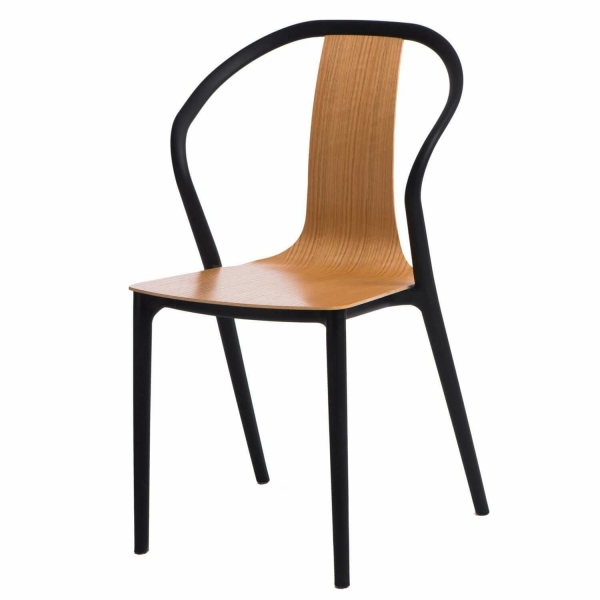 Krzesło Bella czarne/naturalne - D2 DESIGN