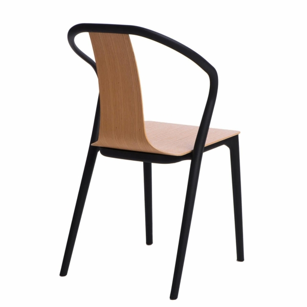 Krzesło Bella czarne/naturalne - D2 DESIGN