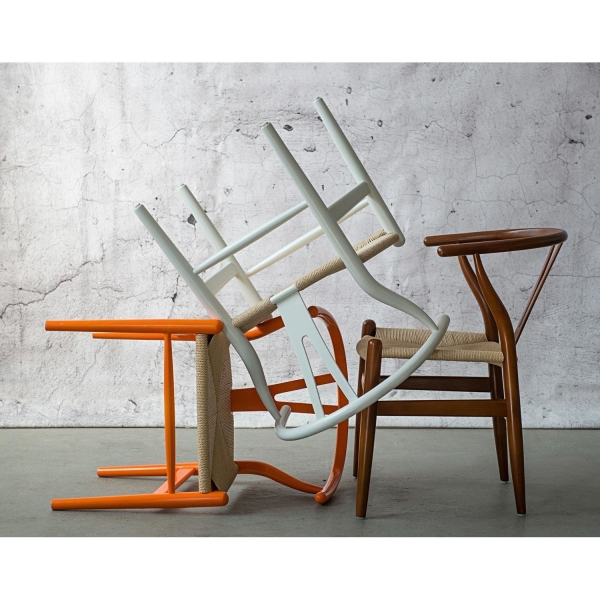 Krzesło Wicker Czarne czarny inspirowany Wishbone - D2 DESIGN