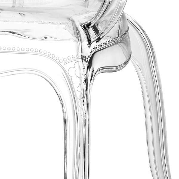 Krzesło transparentne Queen Arm - Intesi