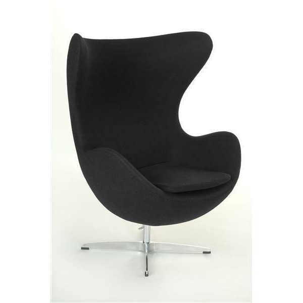 Fotel Jajo czarny kaszmir 1 Premium - D2 DESIGN