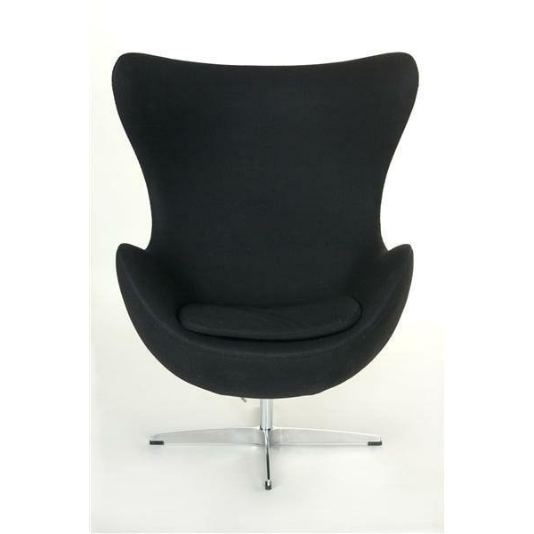 Fotel Jajo czarny kaszmir 1 Premium - D2 DESIGN
