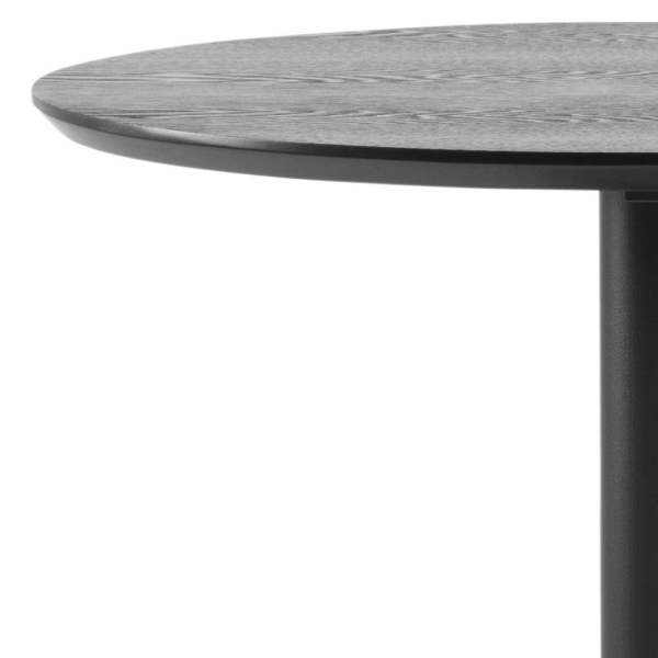 Stół barowy Ibiza Actona MDF metal czarny okrągły 60 cm matowy