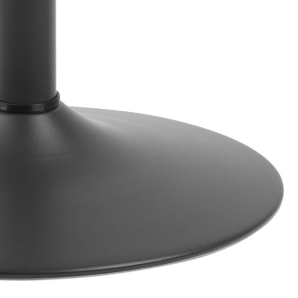 Stół barowy Ibiza Actona MDF metal czarny okrągły 60 cm matowy