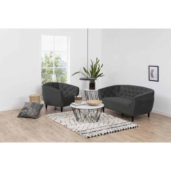 Fotel Ria VIC Dark grey - ACTONA