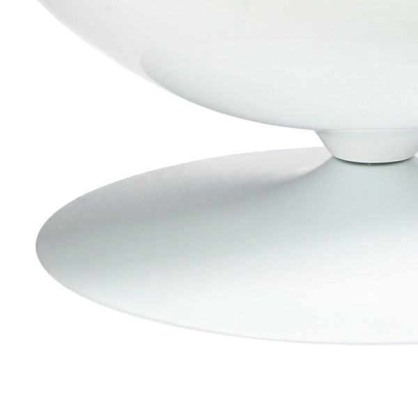Fotel Ovalia Chair biało czarny - D2 DESIGN