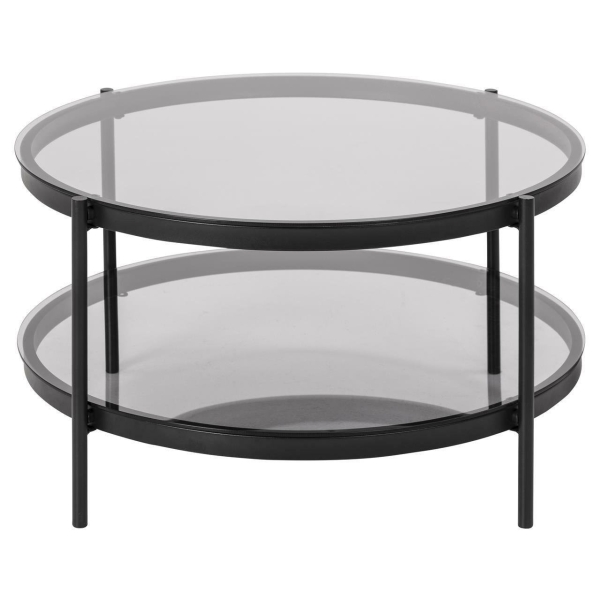 Stolik Bayonne Glass/black - ACTONA